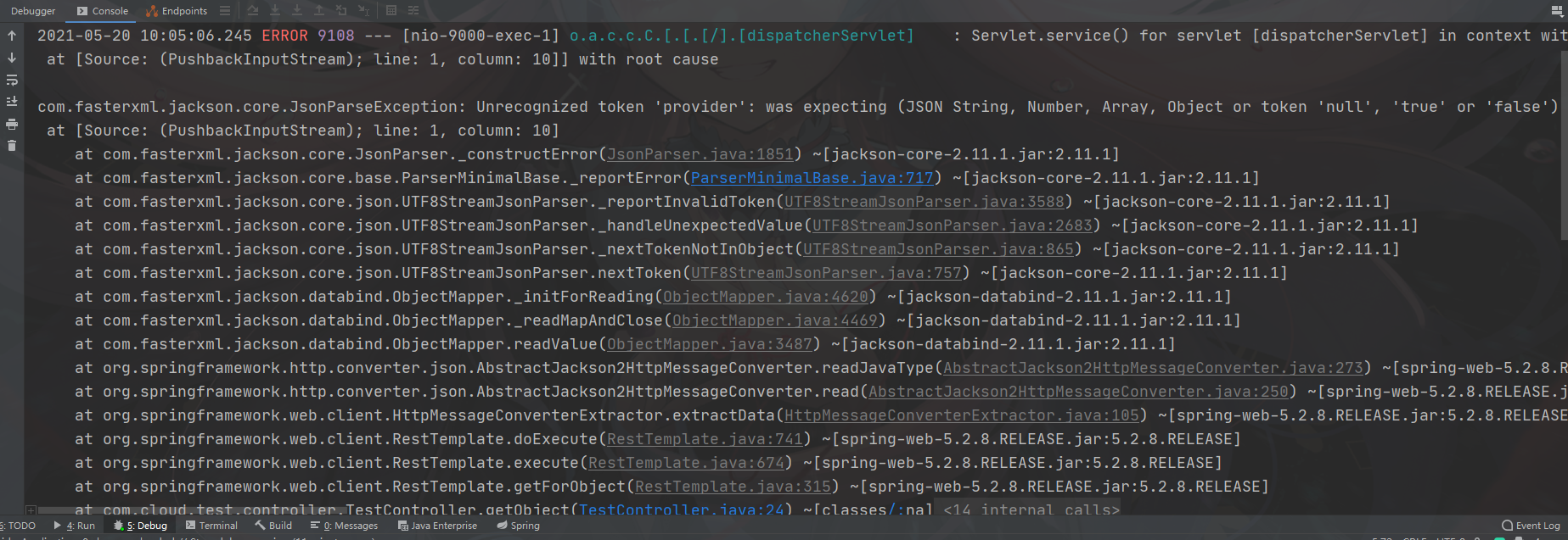 com.fasterxml.jackson.core.JsonParseExceptionCSDN博客