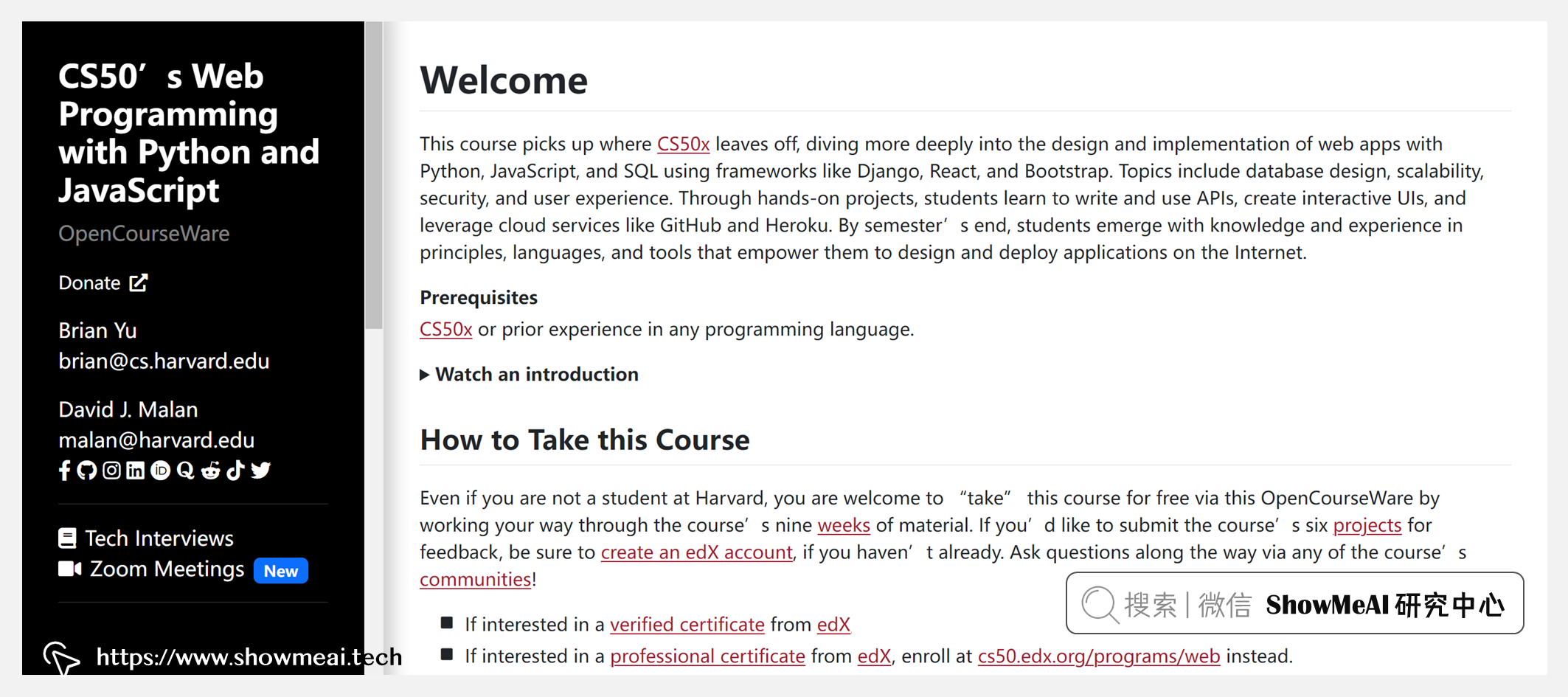 CS50; Web Programming with Python and JavaScript