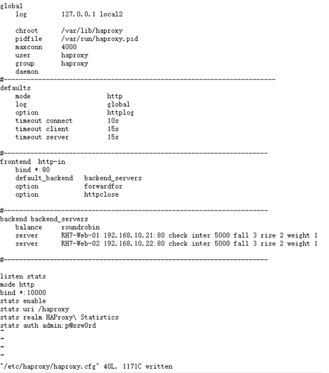 RHEL 7配置HAProxy实现Web负载均衡RHEL 7配置HAProxy实现Web负载均衡