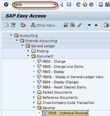 Document Reversal FB08 in SAP: Step by Step Guide