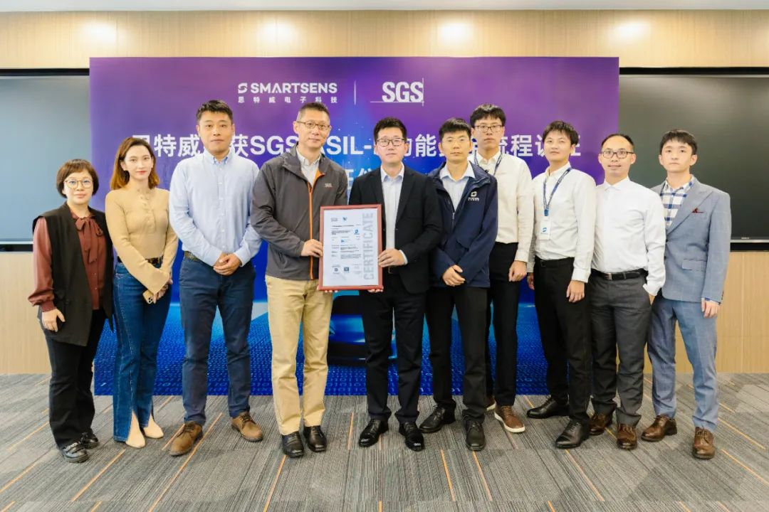 重磅 | 思特威获得ISO 26262:2018汽车功能安全ASIL D流程认证证书