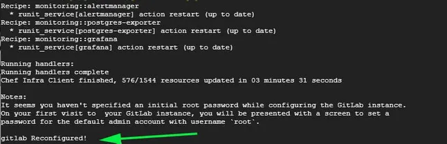 Successfull-Gitlab-Reconfiguration-Message-Debain10