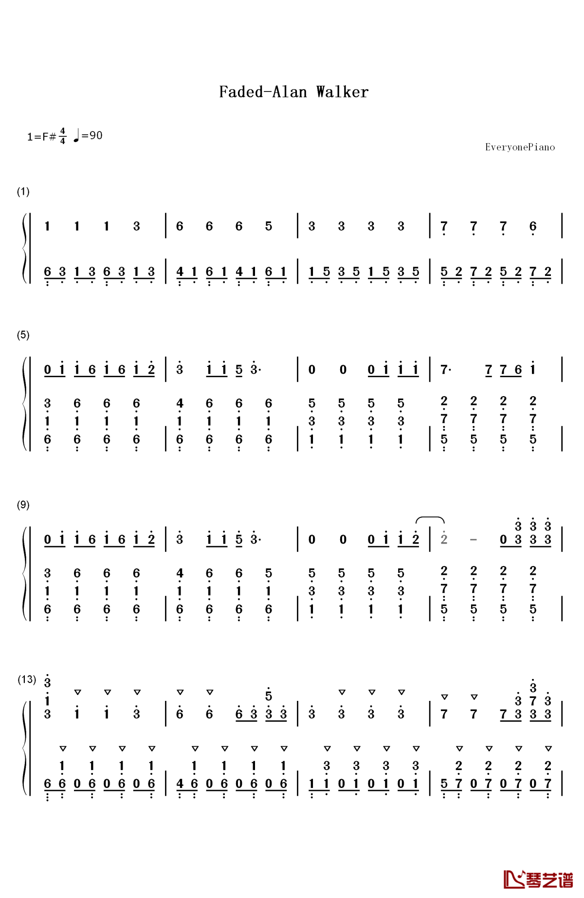 计算机core曲谱_陶笛曲谱12孔(2)