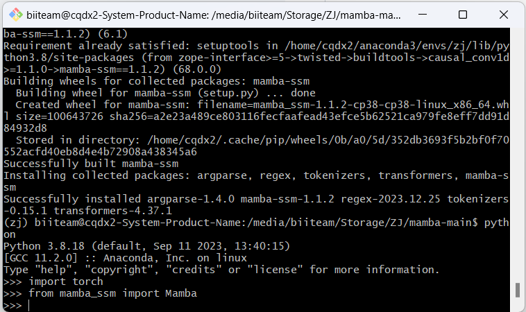 运行Mamba项目时无法直接用pip install安装causal_conv1d和mamba_ssm