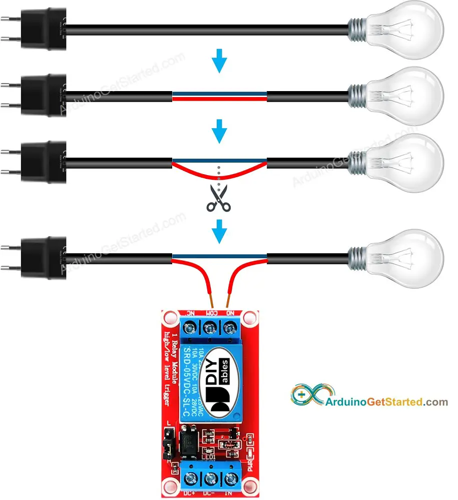 How to connect relay