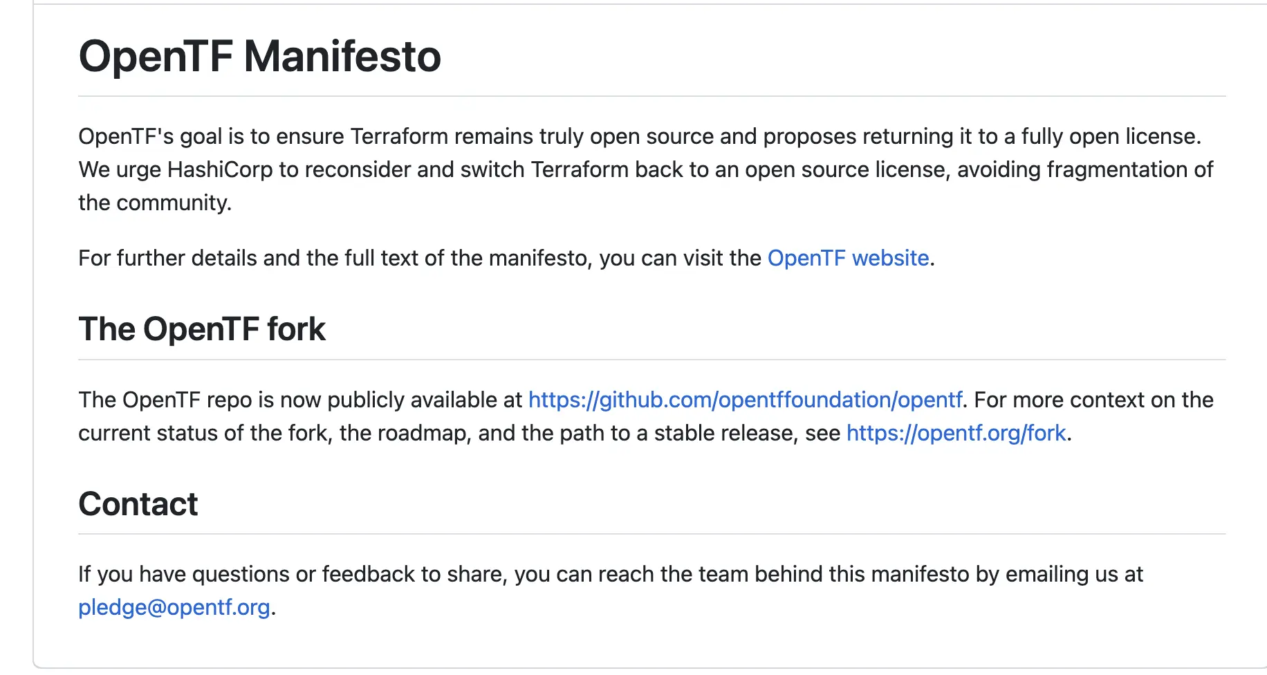 Linux 基金会分叉 Terraform，正式推出 OpenTofu