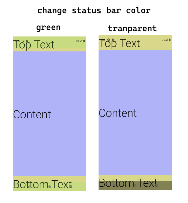 system bar color