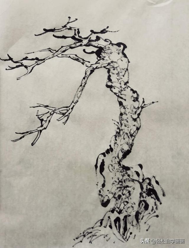 hdcmfc画扇形图国画松树最典型的三种画法你还记得吗会了这三种画松树