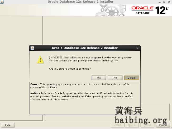oracle 12c ins 13001,安装Oracle 12c Release 2报错INS13001CSDN博客