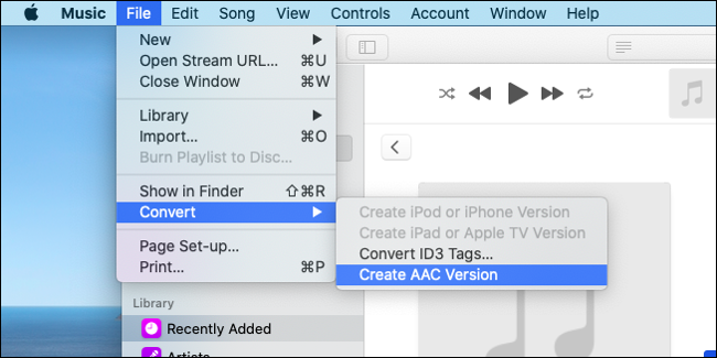 Create an AAC Version of Your Audio Clip