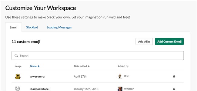 Slack Add Customize Emoji