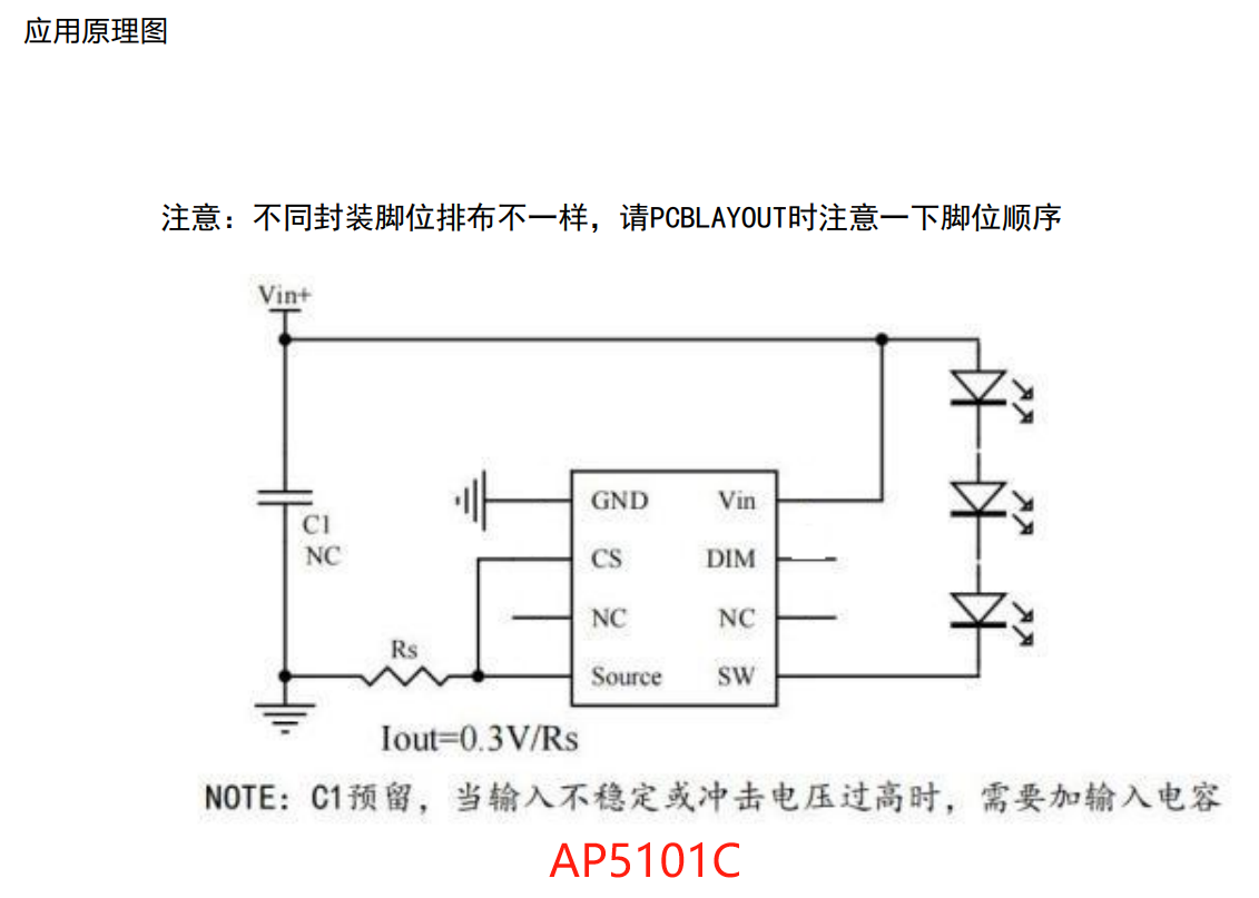 AP5101C 6-100V 2A LED降压恒流型的线性调光驱动器 台灯手电筒与汽车灯方案_应用领域