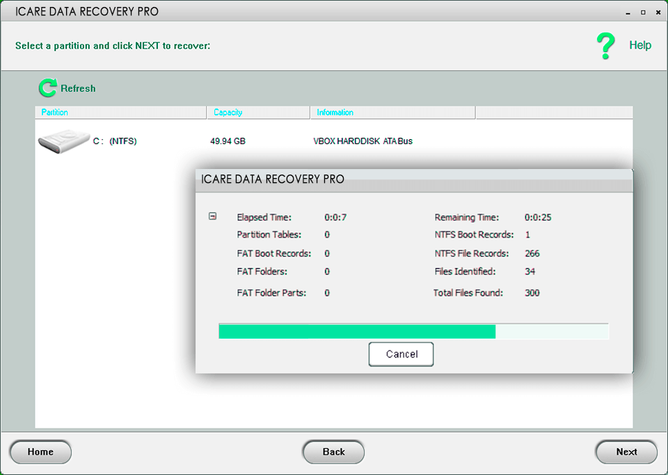 ICARE Android数据恢复软件界面