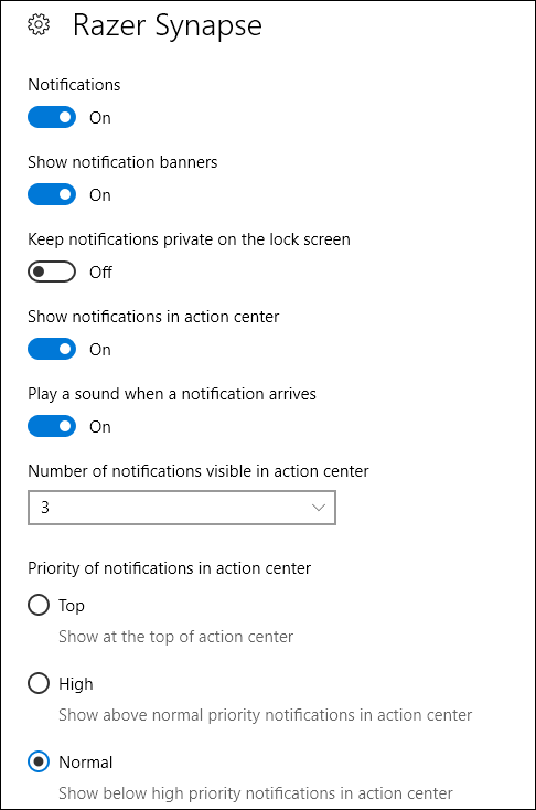 notification details for an app