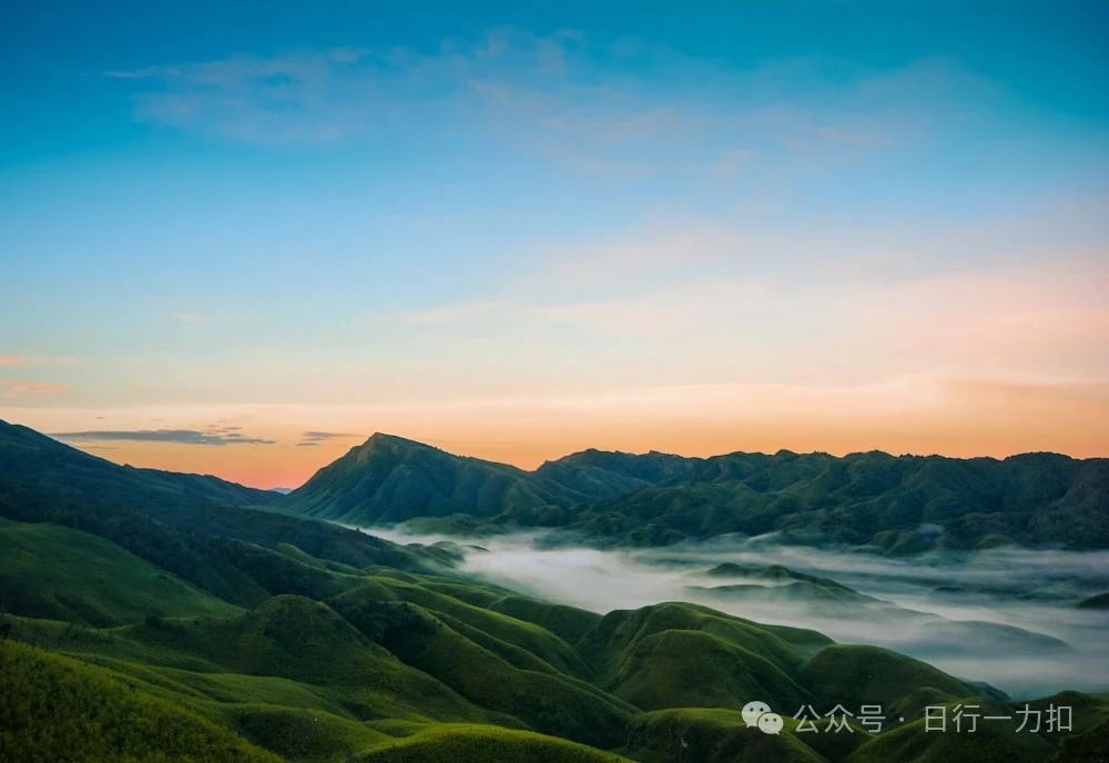 mountains covered with fogs