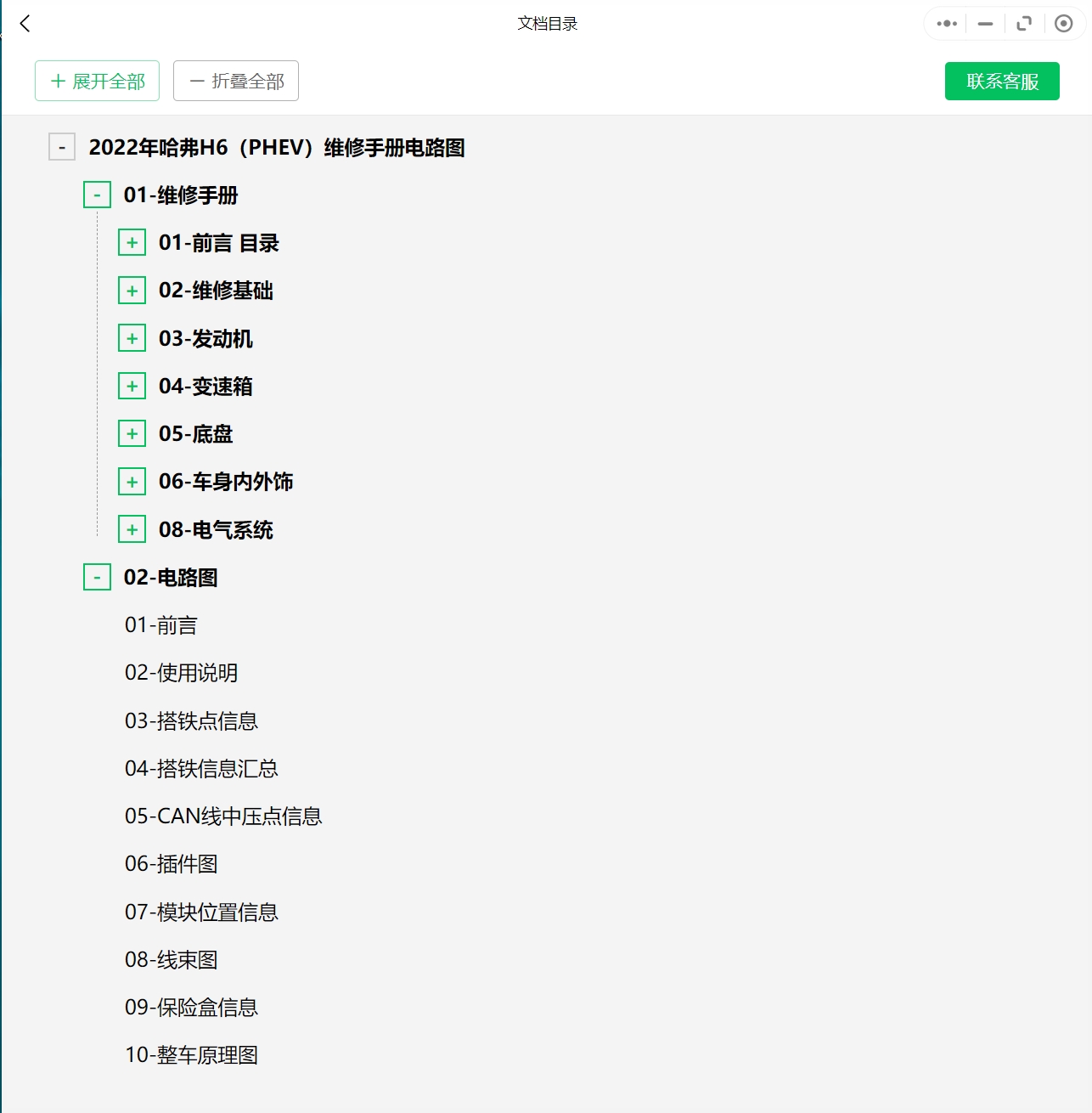 2006-2022年长城哈弗汽车维修手册和电路图[资料更新]