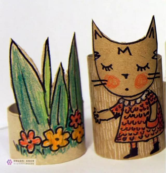 纸筒制作机器人手工教程千变万化的纸筒