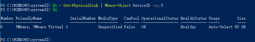 如何使用PowerShell获取物理磁盘的信息如何使用PowerShell获取物理磁盘的信息