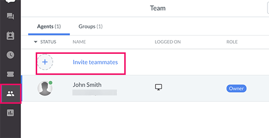 Invite teammates Invite teammates