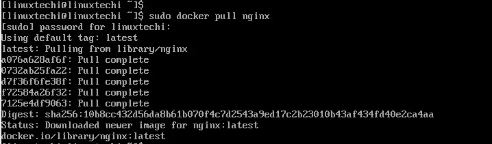 docker-pull-nginx-archlinux