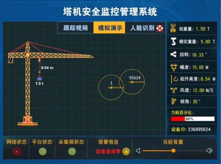 吊钩可视化监控系统智慧工地管理平台系统