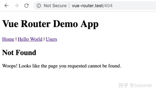 404 单页应用 报错 路由_通过 Laravel 创建一个 Vue 单页面应用（五）