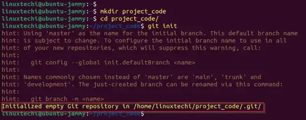 Initialize-Git-Repository-Ubuntu-Linux