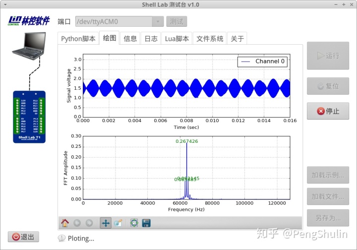 python画锯齿波_用Python控制硬件35-自制二三十元成本的信号测量采集控制系统