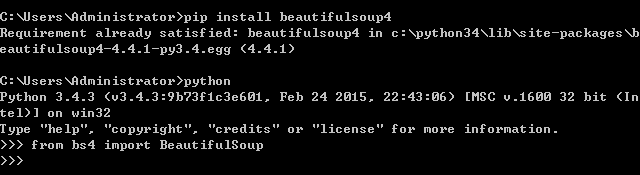 python3如何安装bs4