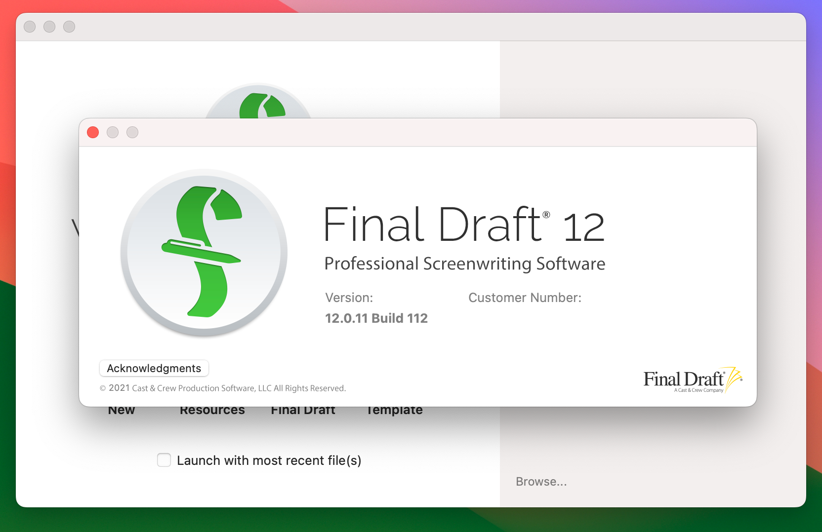 Final Draft 12 for Mac v12.0.11 - 剧本写作软件