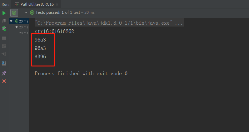 java实现CRC16 MODBUS校验算法