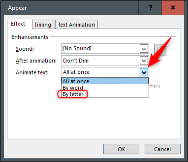 appear by letter