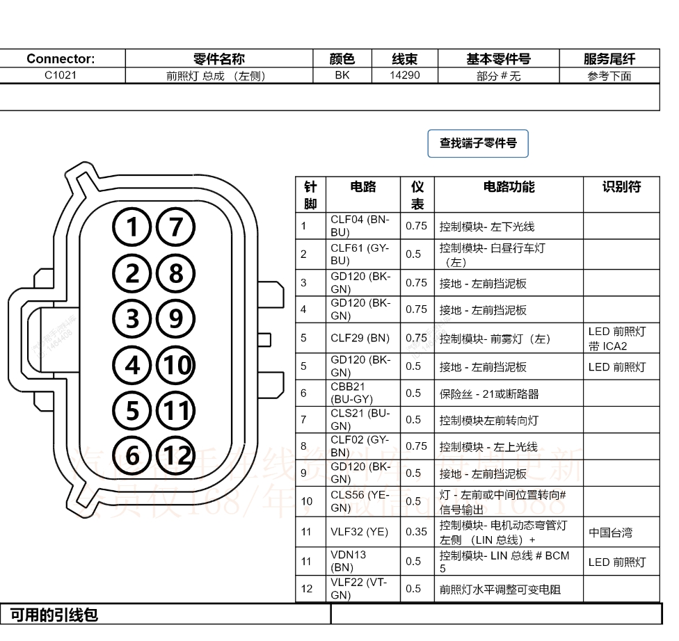 2005-2022年款福特福克斯维修手册和电路图资料更新