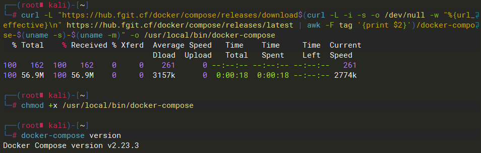 最新版docker-compose安装