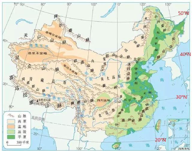 五大地形等高线特征高中地理每日讲1题我国经纬网等高线迎风坡背风坡