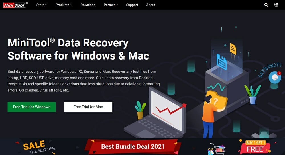 MiniTool Data Recovery - 适用于 Windows 和 Mac 的软件