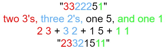 算法leetcode｜38. 外观数列（多语言实现）