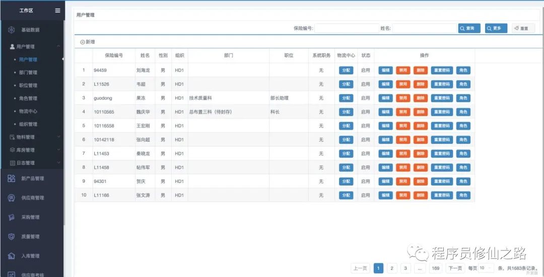 基于springboot+mybatis的制造行业供应链管理系统