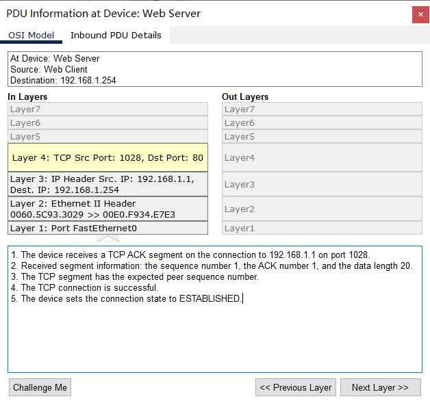 使用Packet Tracer了解网络模型及Lab3 - 2