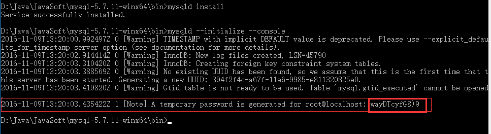 mysql zip archive版_mysql-5.7.11-winx64 免安装版（MySQL ZIP Archive版）配置及密码问题处理...