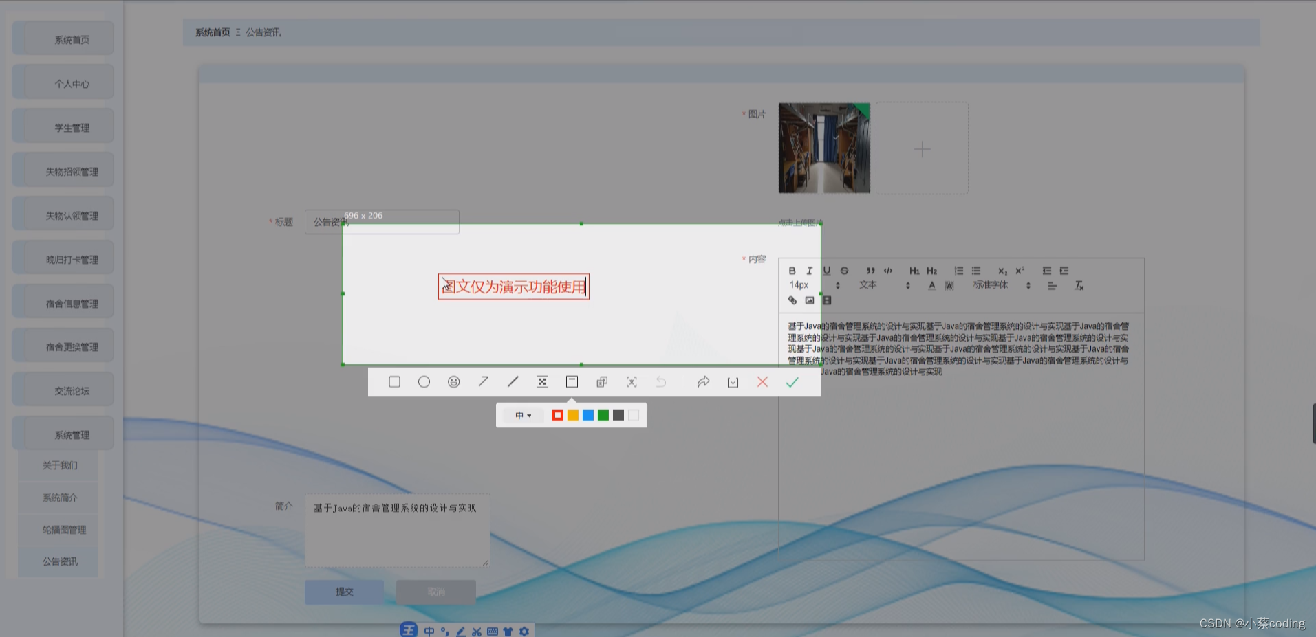 基于SpringBoot+Vue的宿舍管理系统的详细设计和实现(源码+lw+部署文档+讲解等)_java_05