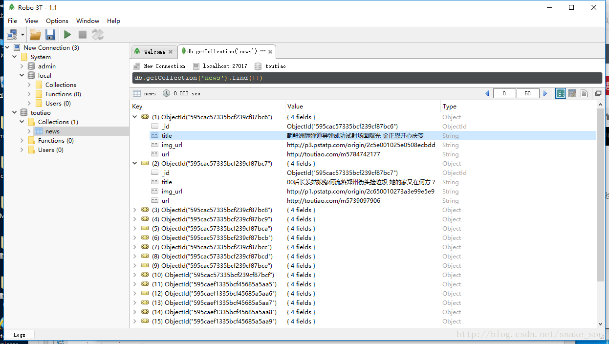 python从mongodb里取出数据进行可视化_python3 mongoDB数据库的安装配置与可视化