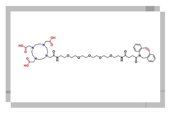 DOTA大环配体化合物：DOTA PEG5 amine/azide/DBCO，特点分享说明
