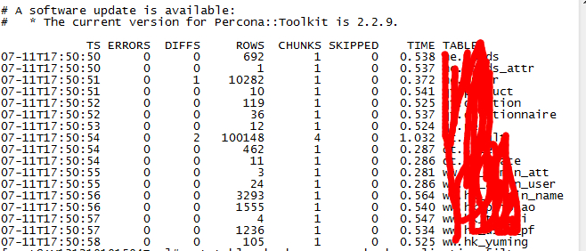 mysql pt check sum_percona工具pt-table-checksum