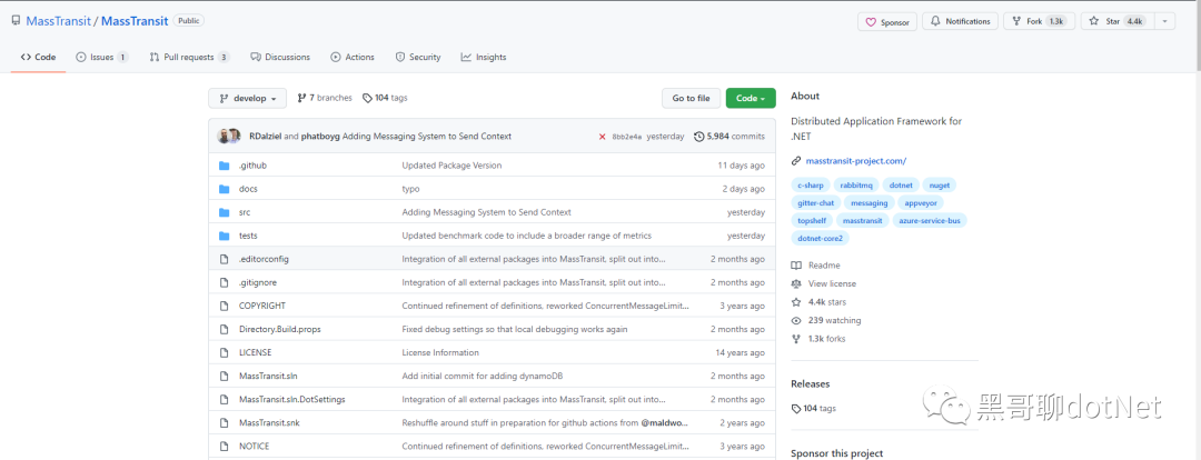 MassTransit - .NET Core 的分布式应用程序框架