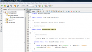 增强的HelloWorldCodeInNetBeans74