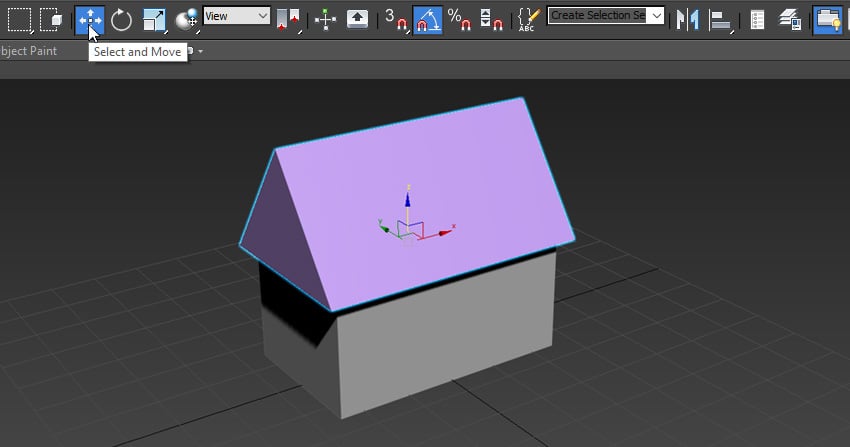 Image of a box and a prism to create a house