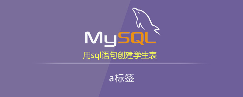 mysql创建学生表命令_用sql语句创建学生表如何做