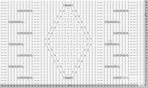 输出以下图案菱形7行漂亮帅气的菱形格子男童圆领衫针织附图解与教程