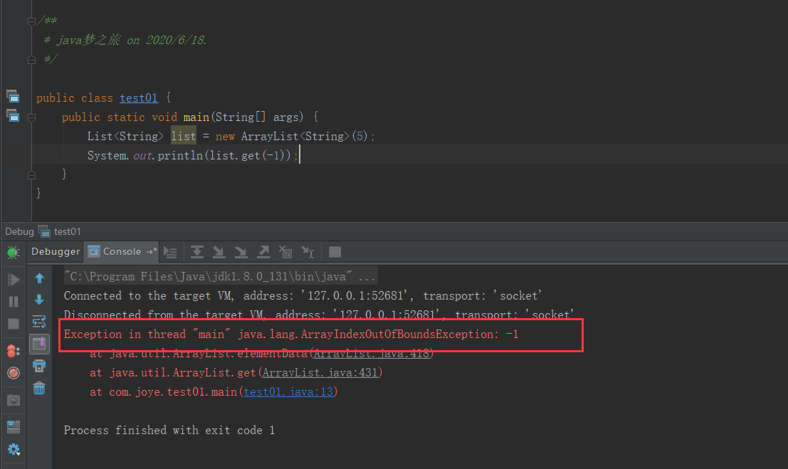 In-depth study of Java: source code analysis about List subscripts